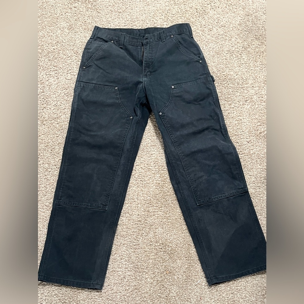 Carhartt Black faded loose pants - Picture 1 of 8